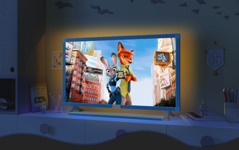 KIVI KidsTV: детский телевизор, который не боится ударов мячом, рисунков маркером и совместим с конструктором LEGO