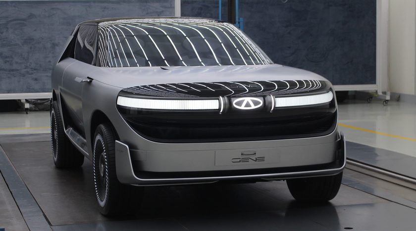 Chery Gene – необычный электромобиль с солнечными панелями и двумя интегрированными квадрокоптерами