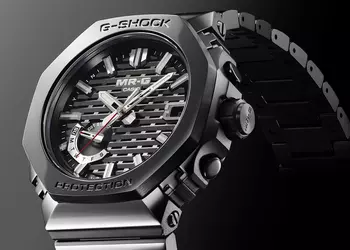 Появились истоки дизайна Casio MRG-B2100R-1: титановый корпус и темно-синий циферблат с элементами японской культуры