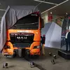 MAN truck in motion