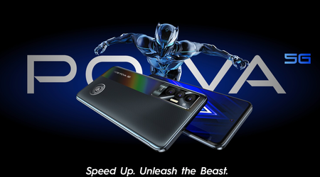 Tecno Pova 5G: екран на 120 Гц, чип Dimensity 900, батарея на 6000 мАг та камера на 50 МП за $268