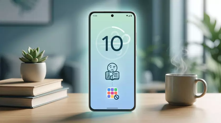 интерфейс функции Pause Point в Android 17