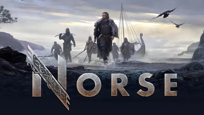 Исследуйте высокотехнологичный мир викингов с интерактивным постером Norse