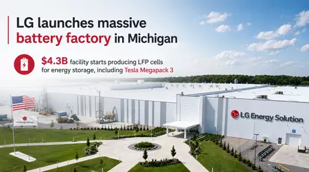 LG Energy Solution запускає завод у Мічигані: Tesla Megapack 3 отримає батареї на $4.3 млрд