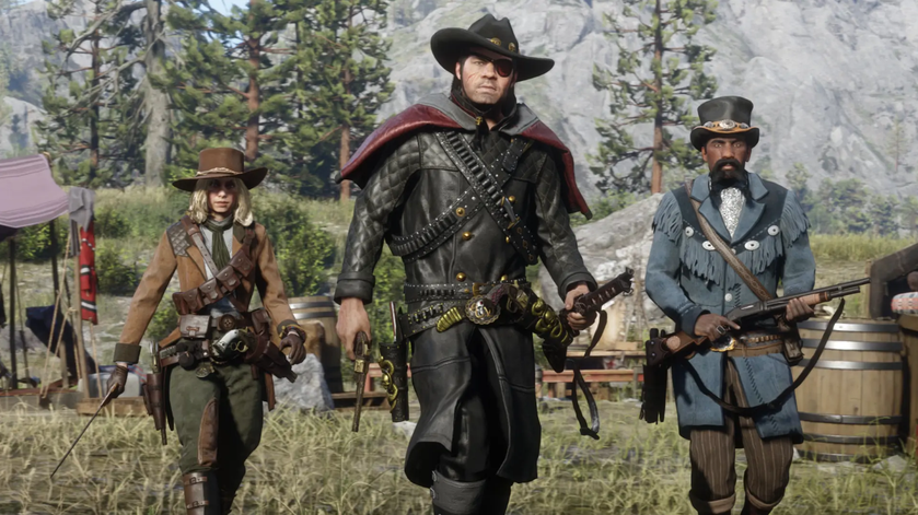 Игроки Red Dead Online придумали собственный спорт с бросанием свиньи и мордобоем