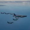 Les États-Unis, la République de Corée et le Japon ont organisé le premier exercice aérien trilatéral impliquant des B-52H Stratofortress, des F-16 Fighting Falcon, des F-15K Eagle et des F-2.-3