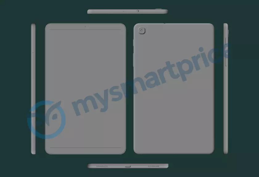 Samsung Galaxy Tab A (2021) на CAD-рендерах: 8.4-дюймовый дисплей, одна камера, порт USB-C  и разъём для наушников