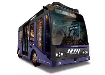 May Mobility unveiled an autonomous electric minibus at CES 2025