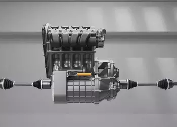 This little Horse Powertrain engine turns electric cars into hybrids