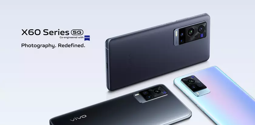 Vivo X60, Vivo X60 Pro и Vivo X60 Pro+ представили на глобальном рынке: флагманская линейка смартфонов с чипами Qualcomm и оптикой Zeiss