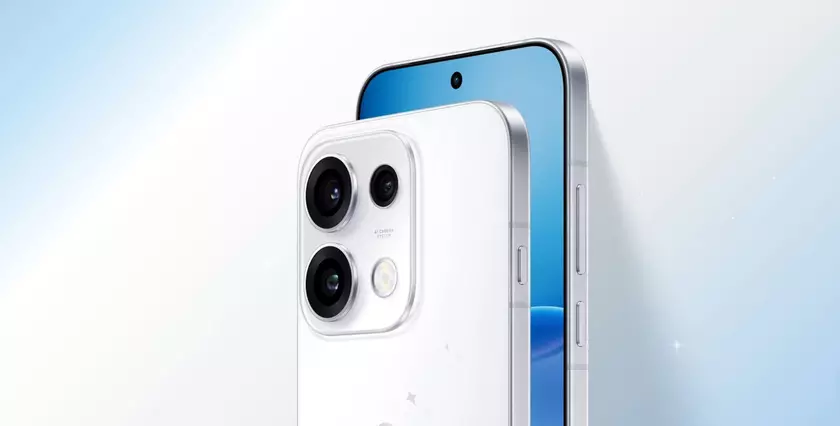 Смартфон Oppo Reno 16 Pro в фиолетовом цвете