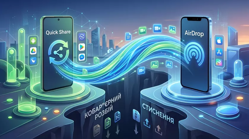 Интерфейс Quick Share на экране смартфона