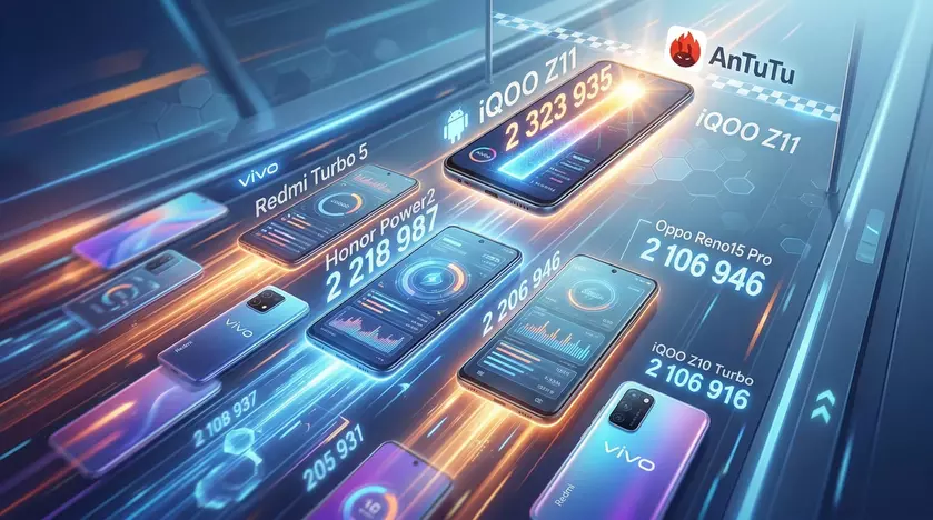График производительности смартфонов AnTuTu