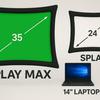 Splay Max miniature in unfolded form