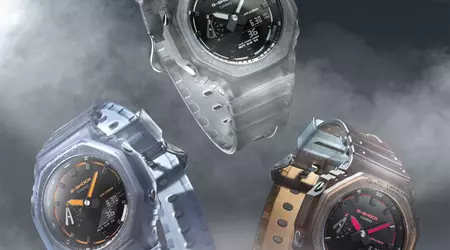 Casio has introduced three new G-Shock GA-2100K with a translucent case: pre-orders started