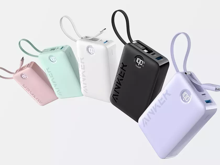 Anker 335 Power Bank с объёмом в 20 000 мАч, встроенным кабелем и подставкой для телефона дебютировал на глобальном рынке