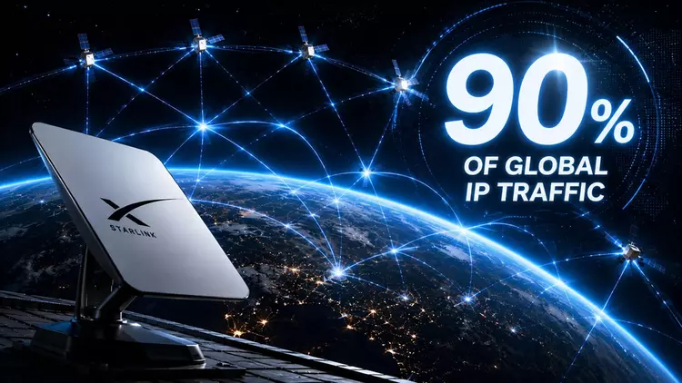 Маск прогнозує Starlink 90% супутникового трафіку: ...