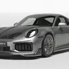 Превью Porsche 911 Turbo S от Techart - вид сзади с антикрылом