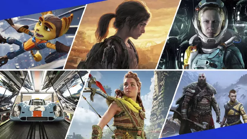 Коллаж игр PlayStation: Виртуальное путешествие по легендарным мирам