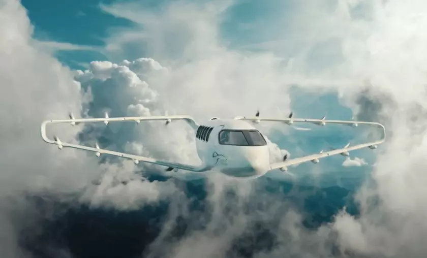 Craft Aero представила новый тип 9-местного летающего такси с "бриллиантовой" формой крыла [видео]