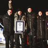 Показательный дрифт Porsche на льду