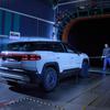 The new Jeep Compass in a wind tunnel.