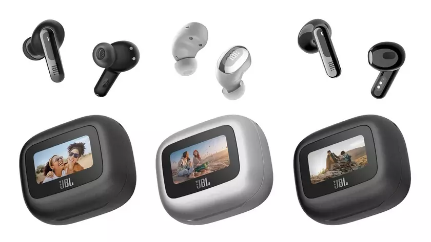CES 2024: JBL представила Live Buds 3, Live Beam 3 и Live Flex 3 с 1.45-дюймовыми дисплеями, защитой IP55/IP54 и ANC