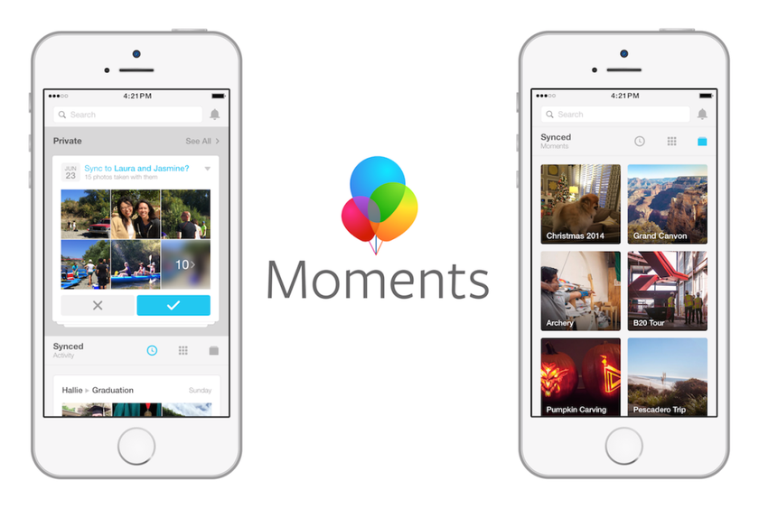 Facebook закрывает приложение Moments