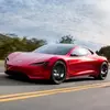 Попередній передній вигляд Tesla Roadster