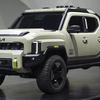 Le modèle Kia Tasman Weekender exposé au salon