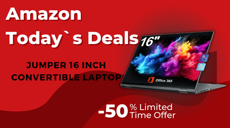 Jumper 16" Convertible 2-in-1 Laptop Bundle – Now $330 Off!