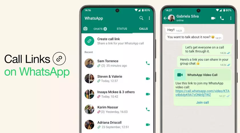 WhatsApp анонсировал Call Links: функция, которая позволяет подключаться к звонку по ссылке