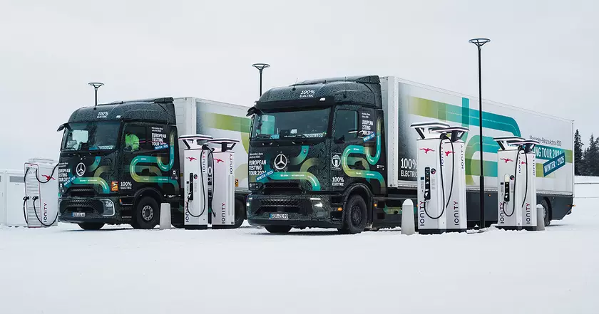 eActros 600: Зимние испытания на европейских трассах