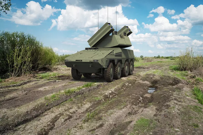 Консорциум ARGE NNbS разрабатывает для немецкой армии ЗРК малой дальности с ракетами IRIS-T и на базе БТР Boxer