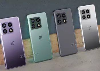 OnePlus 10 Pro showed concept renders: unusual camera in the style of Galaxy S21, Hasselblad logo and four colors