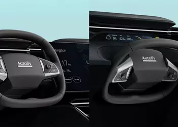Autoliv и Tensor показали складной руль для беспилотных автомобилей