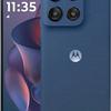 Motorola Edge 60 Stylus back panel with faux leather texture