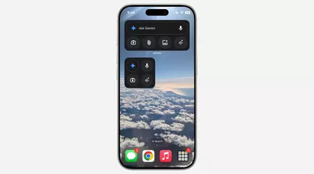 На iPhone з’явились нові віджети Gemini — з мікрофоном, камерою та Live-режимом