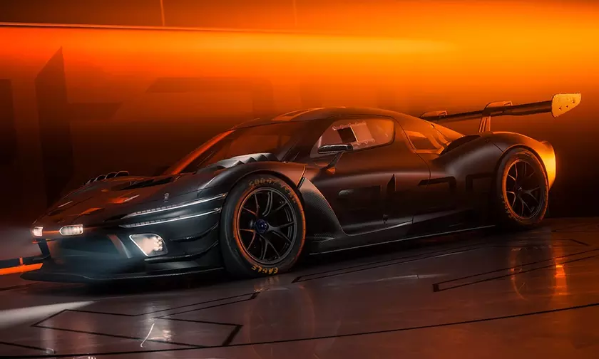 Гоночный концепт Genesis Magma GT3 в черном цвете