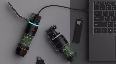 Arm yourself with a useful gadget: Lenovo has unveiled an unusual SSD drive in the shape of a grenade