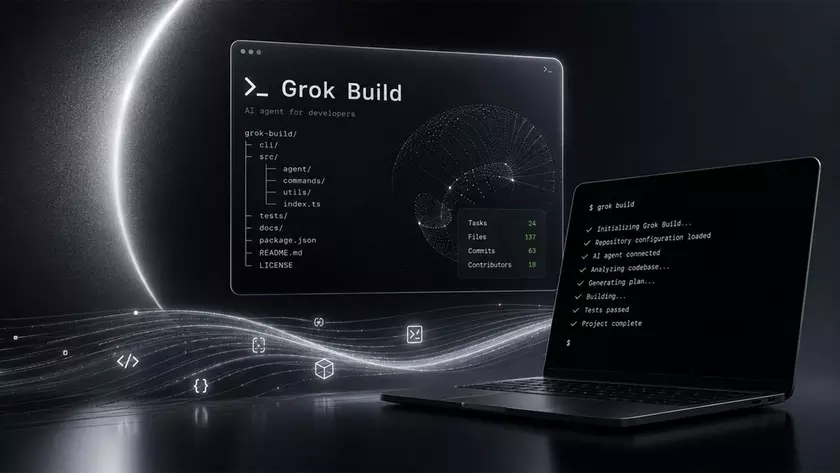 Интерфейс Grok Build в терминале
