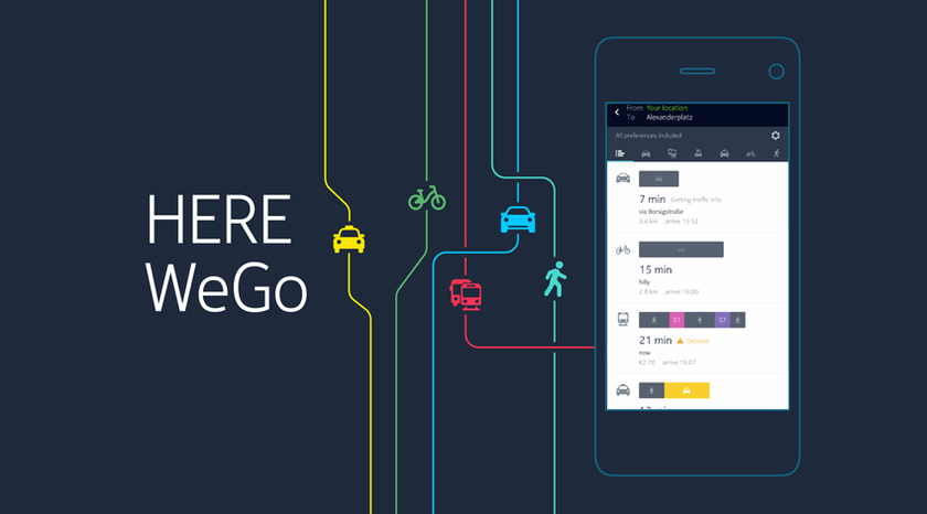 Карты HERE Maps становятся HERE WeGo