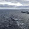 Le porte-avions britannique HMS Queen Elizabeth, qui transporte des chasseurs de cinquième génération F-35B Lightning II, est passé sous le commandement de l'OTAN pour la première fois dans l'histoire.-34