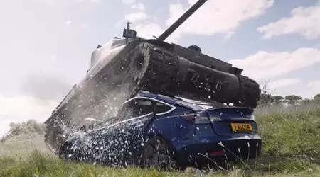 Відео: Ветеран Другої світової війни розчавив Tesla Model 3 танком Sherman