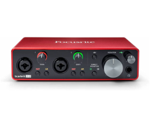 Focusrite Scarlett 2i2 Audio Interface for Podcasting