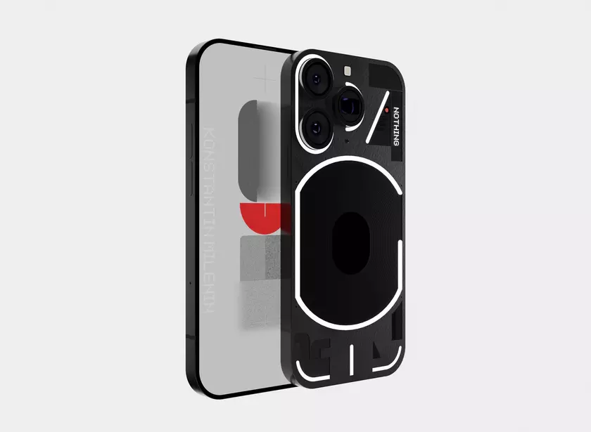 Nothing Phone (2) появился на концепт изображениях: тройная камера, дисплей без отверстия и подсветка Glyph