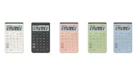 Casio announces new model of Comfy JT-200T calculator with updated design and solar panel on the top panel
