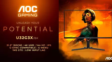 4K UHD, 144-Гц дисплей і HDMI 2.1 за ціною £650 - анонсовано монітор AOC Gaming U32G3X/BK