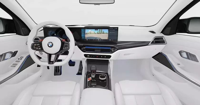 Загляните внутрь: Эстетика белого интерьера BMW M3 Touring