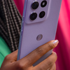 Moto G86 Power design in Space Sky colour